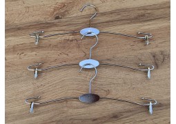 Плечики-вішалка для білизни (хромована з прищепками) №2